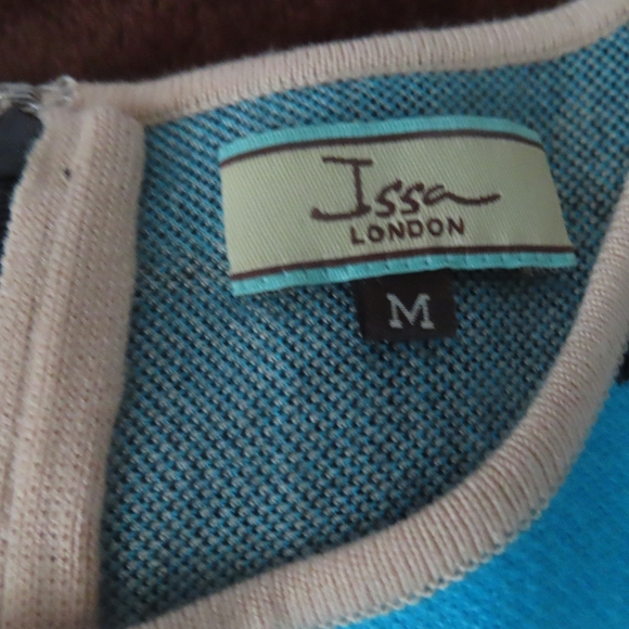 Issa London Multicolor Striped Sleeveless Knit Midi Jacket Womens Dress Size M - Picture 8 of 9